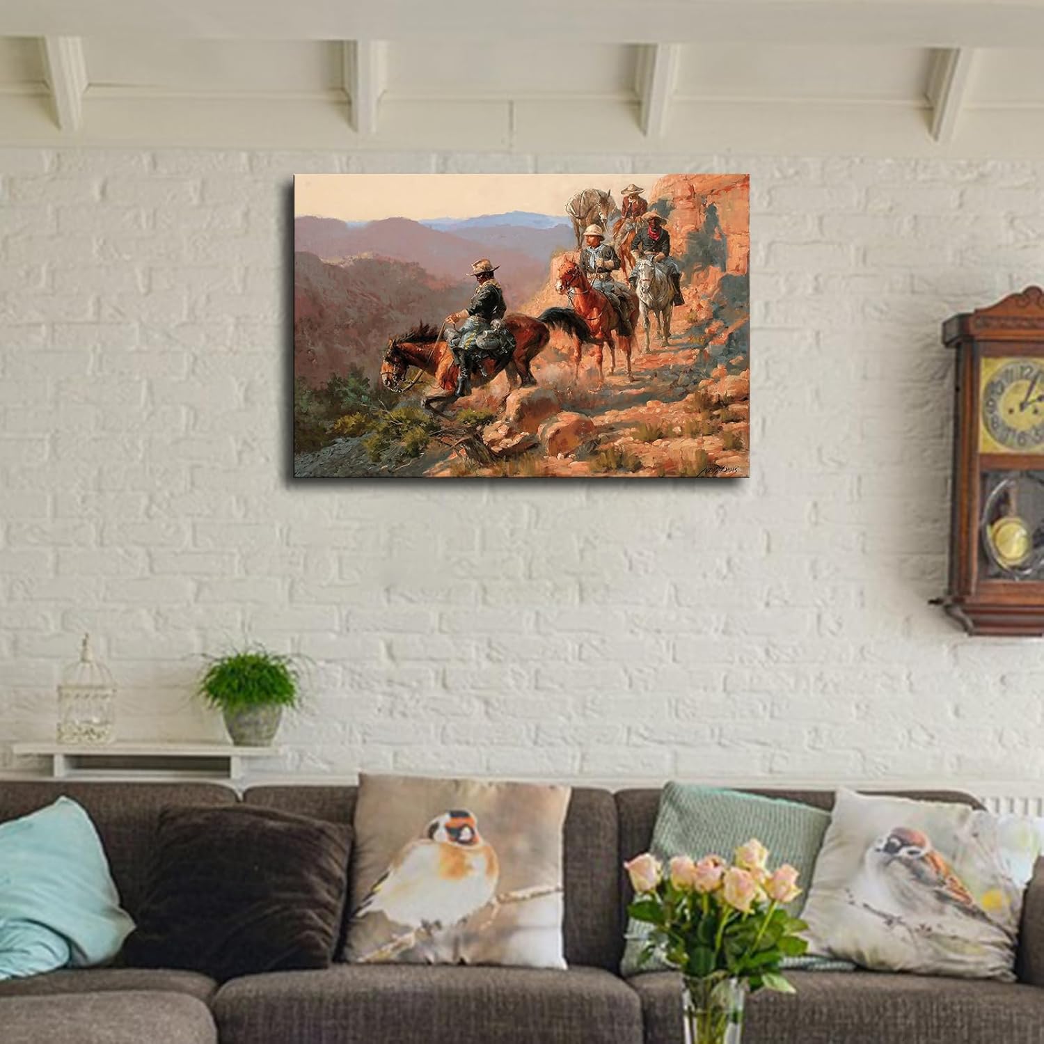 Póster de Buffalo Soldiers. Old Photographs of The West – Lienzo decorativo para pared (8 x 12 pulgadas, enmarcado)