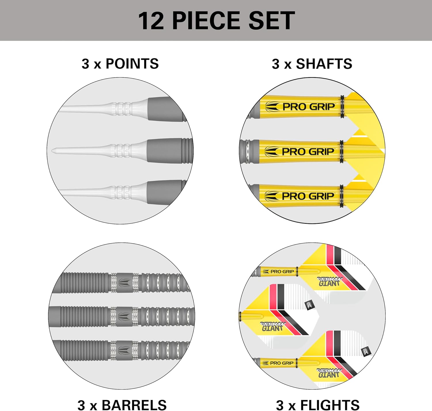 Target Darts Gabriel Clemens Gen 2 19G 90% tungsteno punta suave juego de dardos