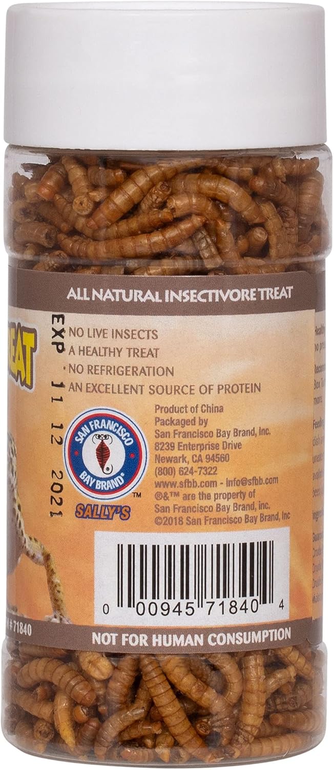 Insectivore Reptile Treat – Gusanos de harina de 0.95 onzas (0.95 oz)