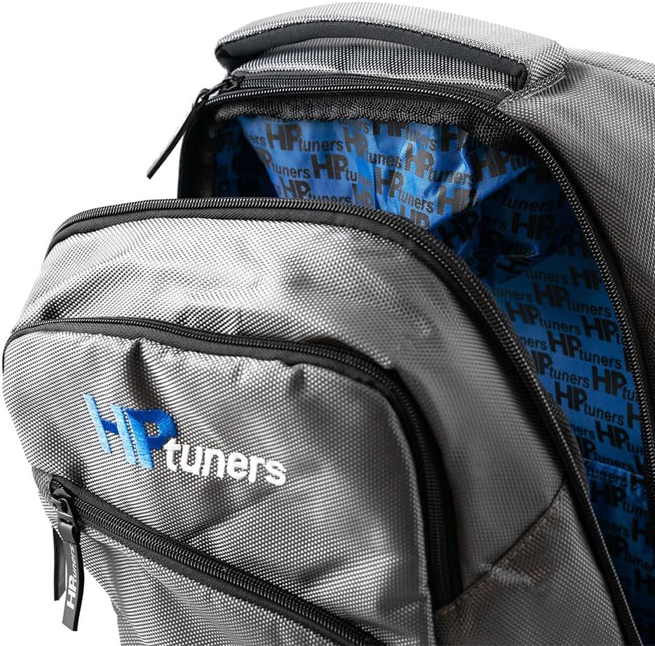HP Tuners Mochila de viaje resistente con dos bolsillos de almacenamiento para computadora de hasta 17 pulgadas y accesorio de equipaje con ruedas,