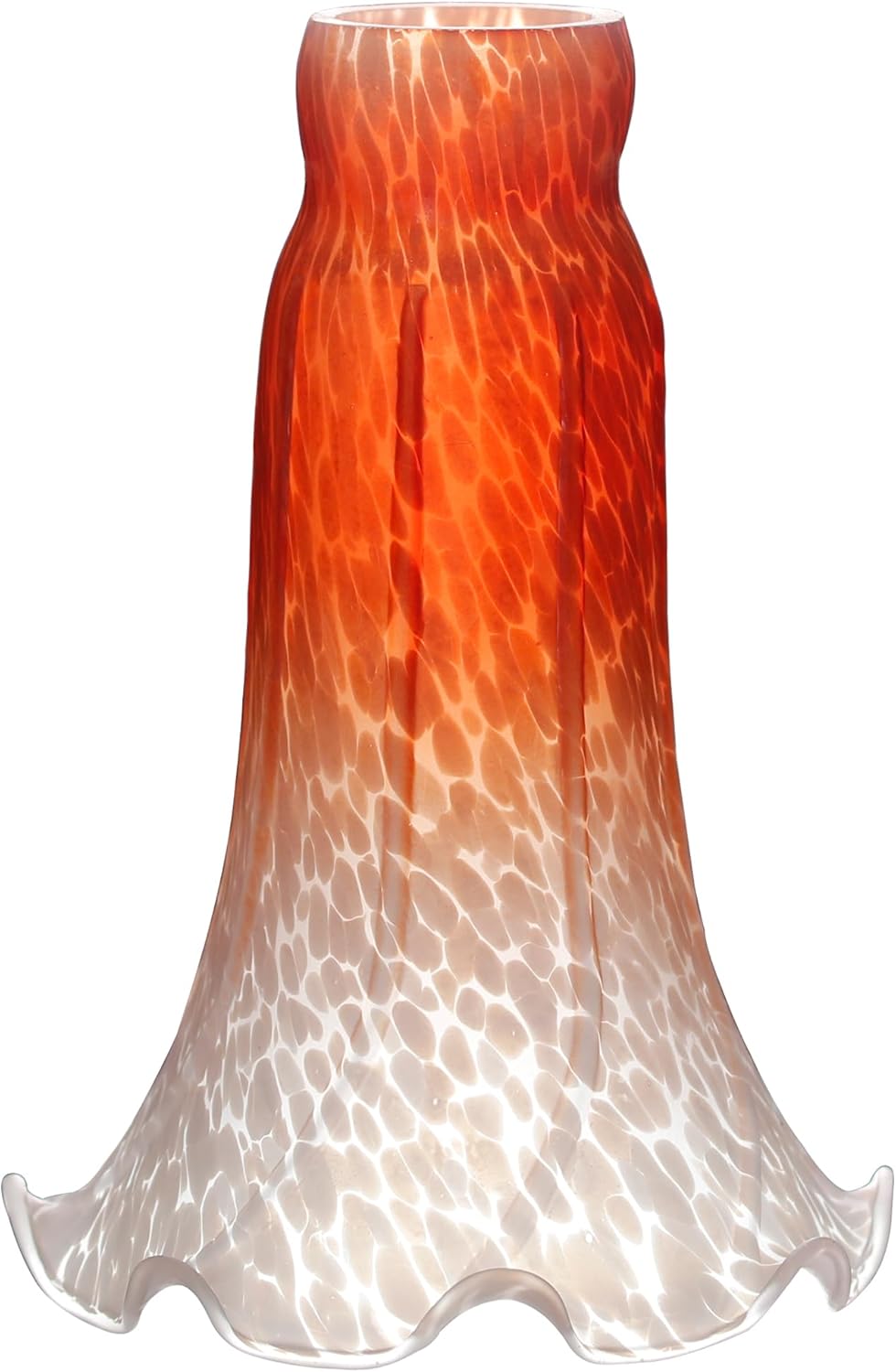 Lily – Pantalla de cristal de tulipán naranja, reemplazo de pantalla de cristal estilo Tiffany