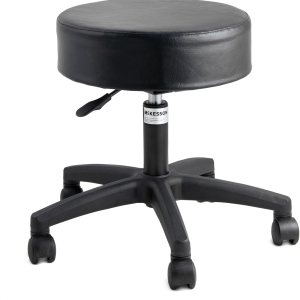McKesson Taburete de examen, neumático, cinco patas, redondo, sin espalda, negro, capacidad de peso de 250 libras, base de 21 pulgadas, altura McKesson Taburete de examen, neumático, cinco patas, redondo, sin espalda, negro, capacidad de peso de 250 libras, base de 21 pulgadas, altura