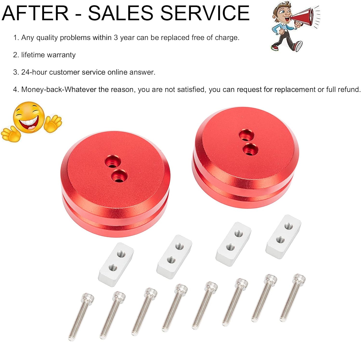 Adaptador de almohadilla de aluminio, compatible con Chevy Corvette C5 C6 C7 C8 y la mayoría de Porsche Boxster Cayman Cayenne – Disco de elevación