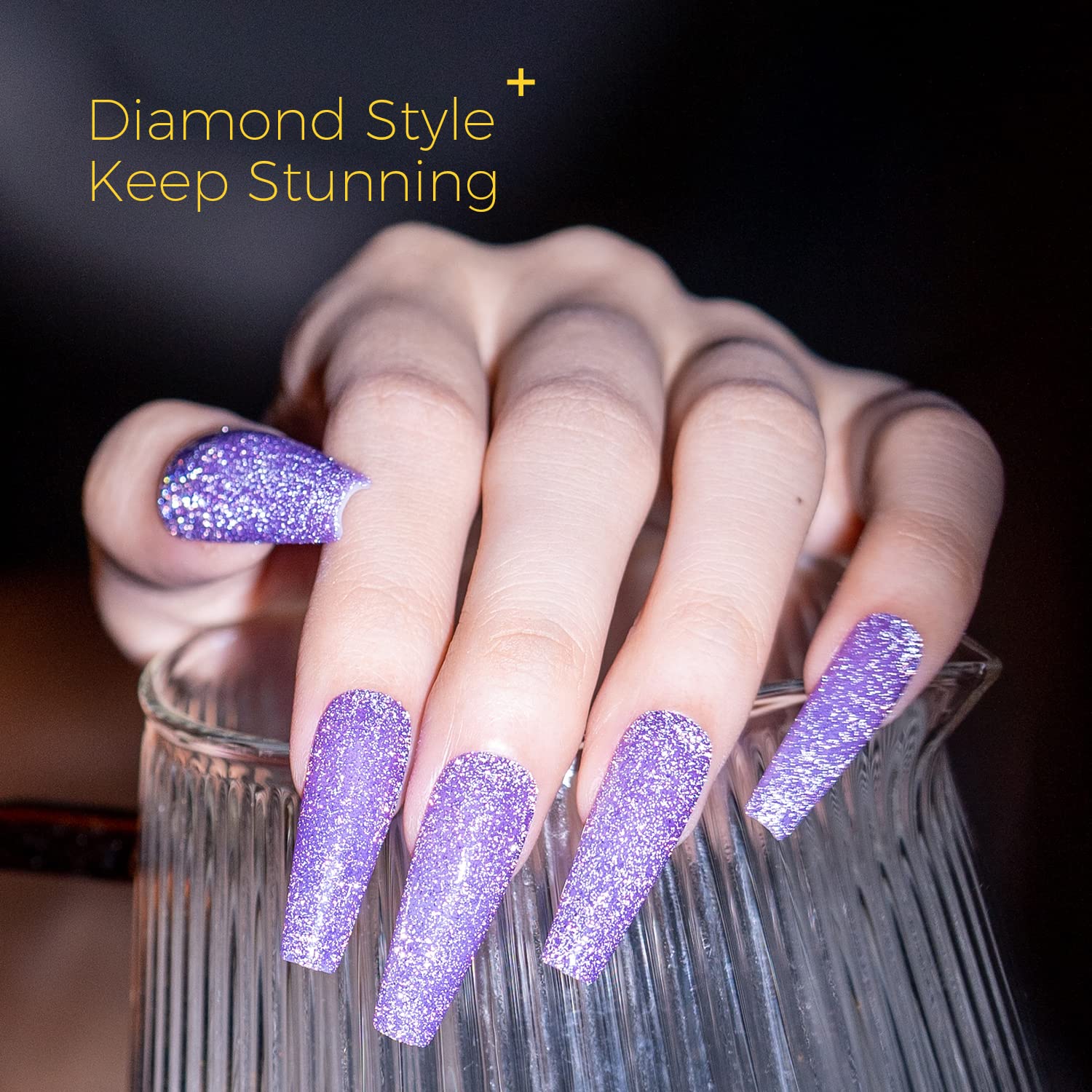 BURANO Esmalte de gel con purpurina reflectante, 0.2 fl oz, esmalte de gel de discoteca brillante holográfico con purpurina, arte de uñas, salón de