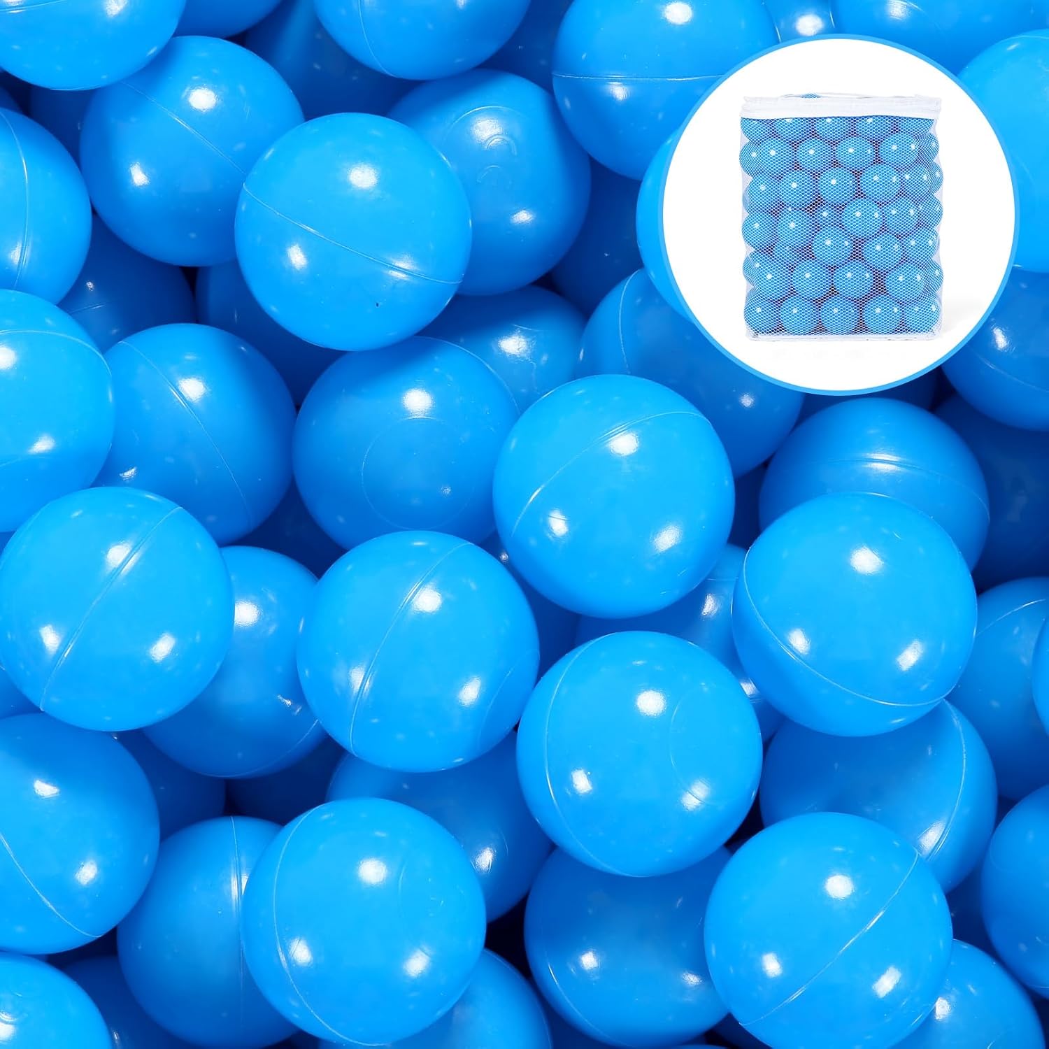STARBOLO Pelotas para hogueras  100 unidades de plástico a prueba de aplastamiento para niños, bolas de juguete de color macarrón coloridas para