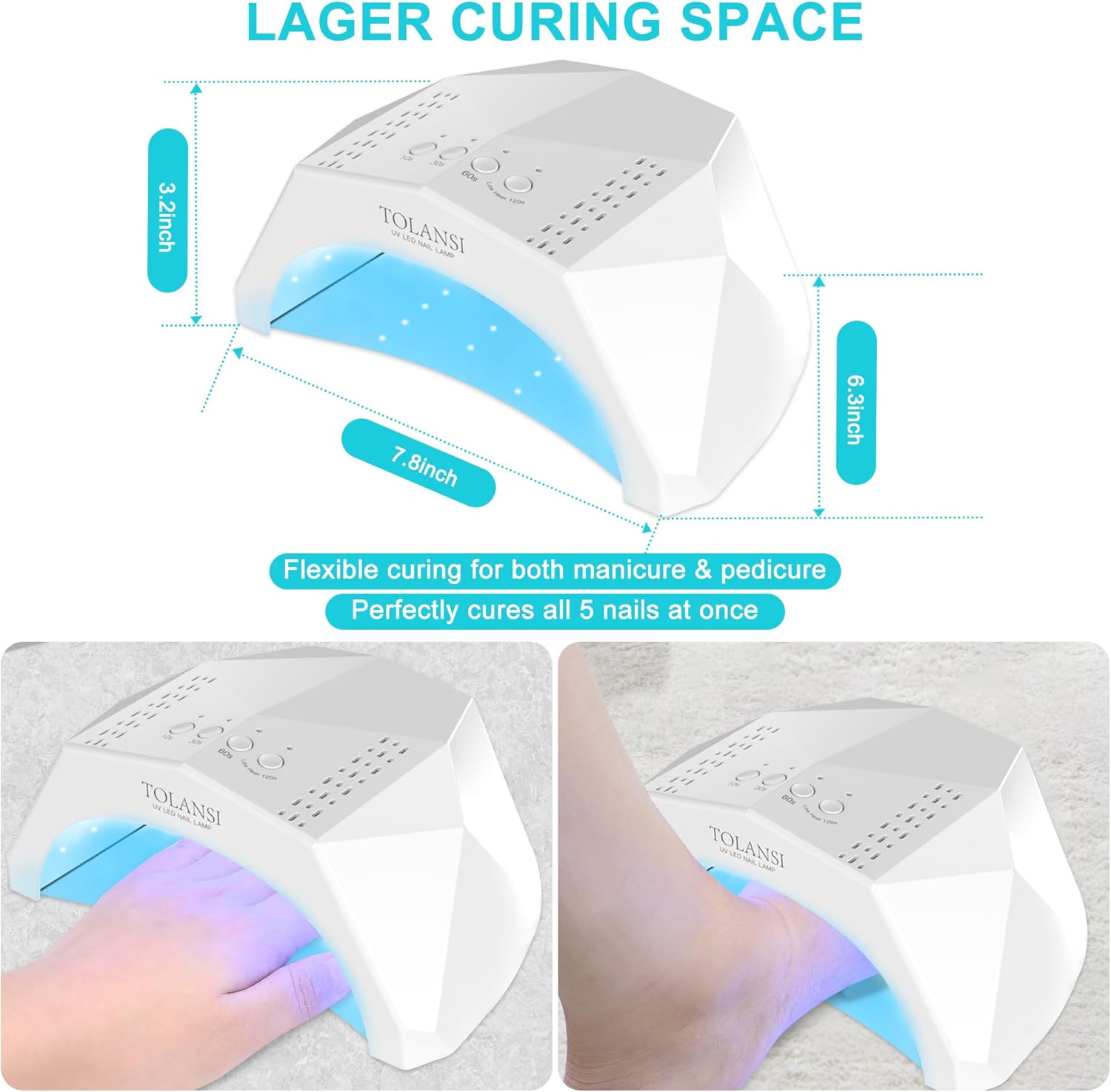 UV LED Gel Secador de uñas LED Luz de uñas para Flash Curado Nail Lamp DIY Nail Art