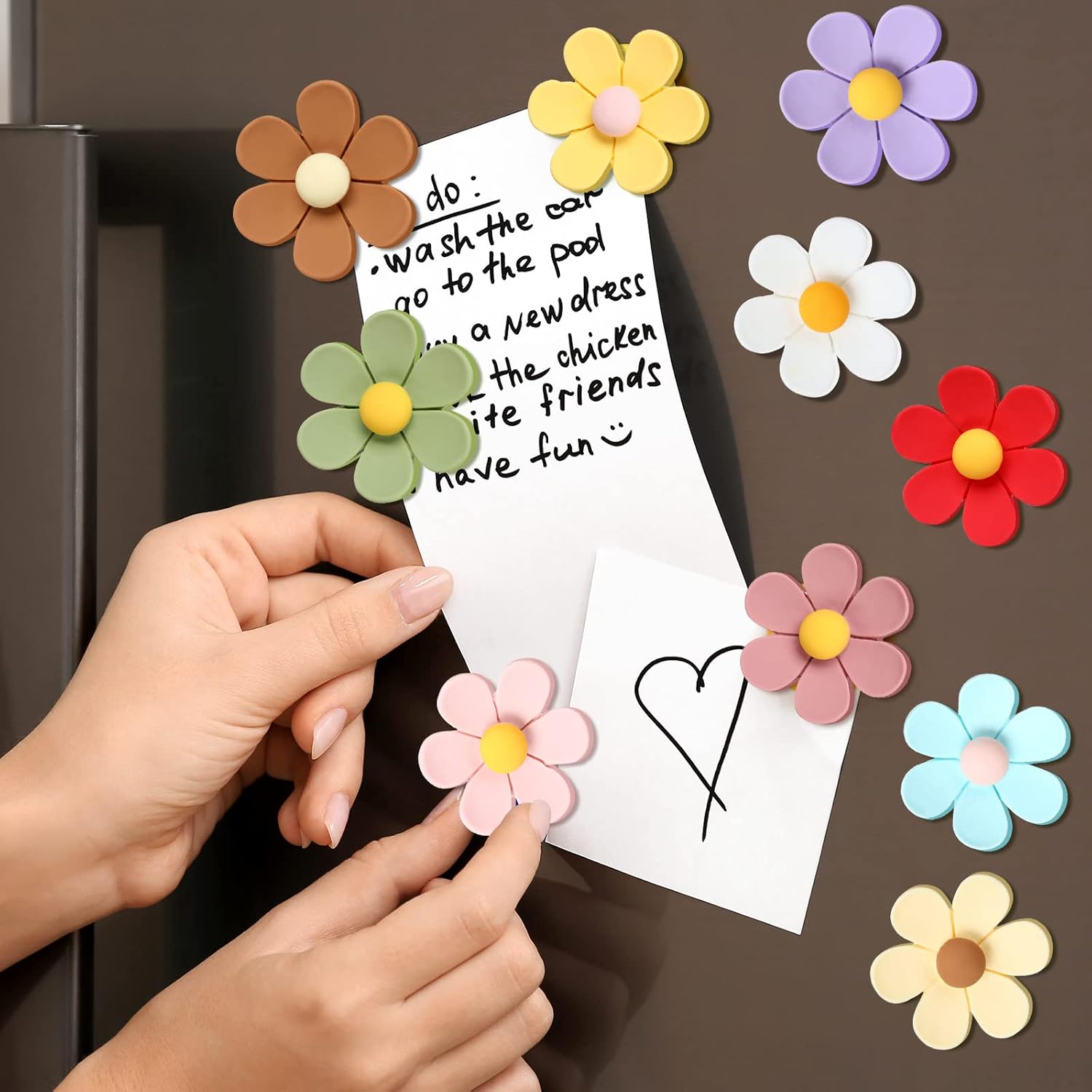 30 imanes magnéticos 3D para nevera con diseño de flores, para decoración de puertas de refrigerador, para decoración de cocina, accesorios de