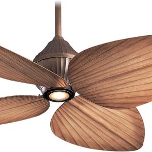Minka-Aire F581-ORB, Gauguin – Ventilador de techo para exteriores de bronce aceitado de 52 pulgadas con luz y control Minka-Aire F581-ORB, Gauguin – Ventilador de techo para exteriores de bronce aceitado de 52 pulgadas con luz y control