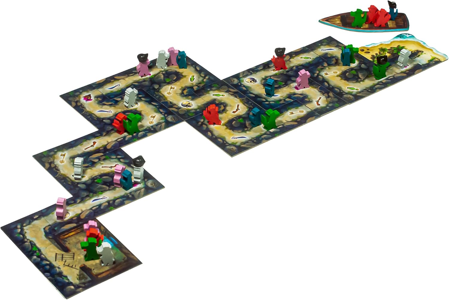 Juego de mesa Cartagena Escape Diaries – Juego de aventura pirata, juego de estrategia, divertido juego familiar para niños y adultos, a partir de 8