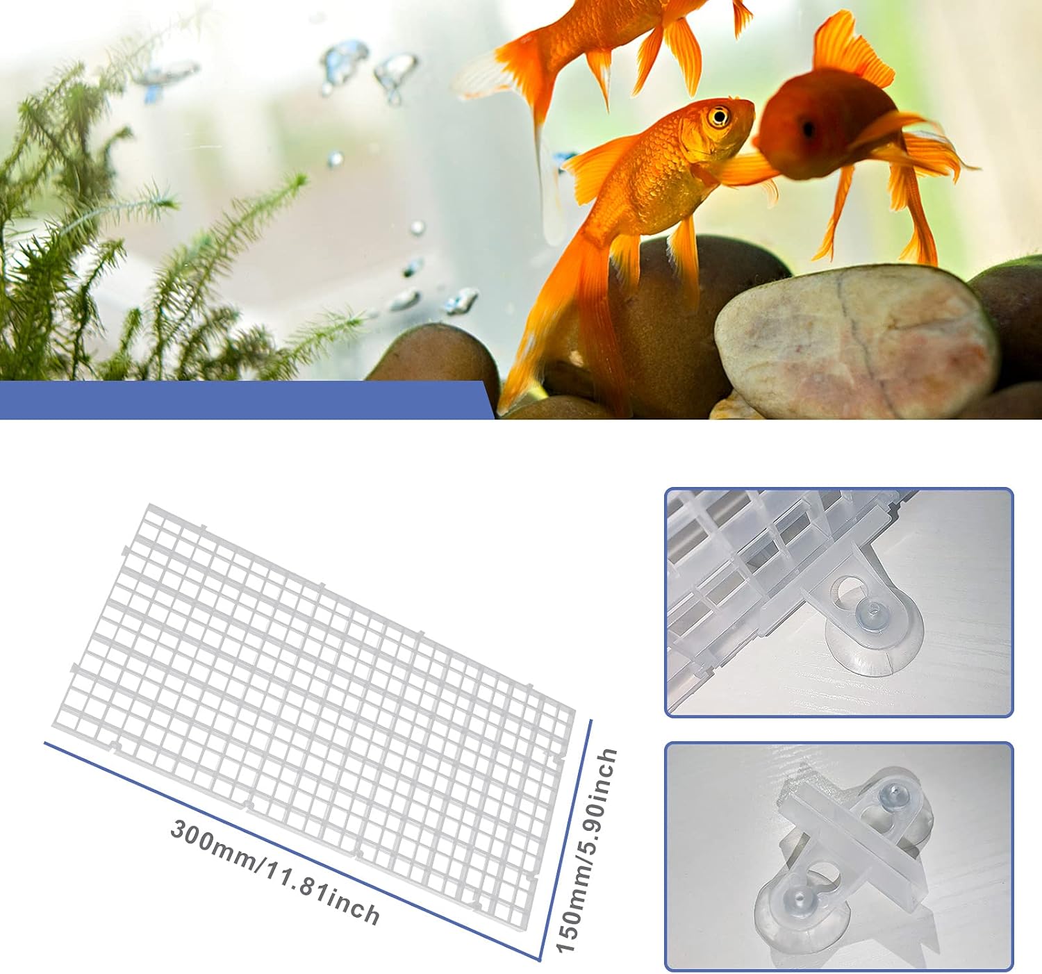 Create idea Separador de panel de división para acuario, separador de panel de división para acuario, reproducción mixta transparente para mantener