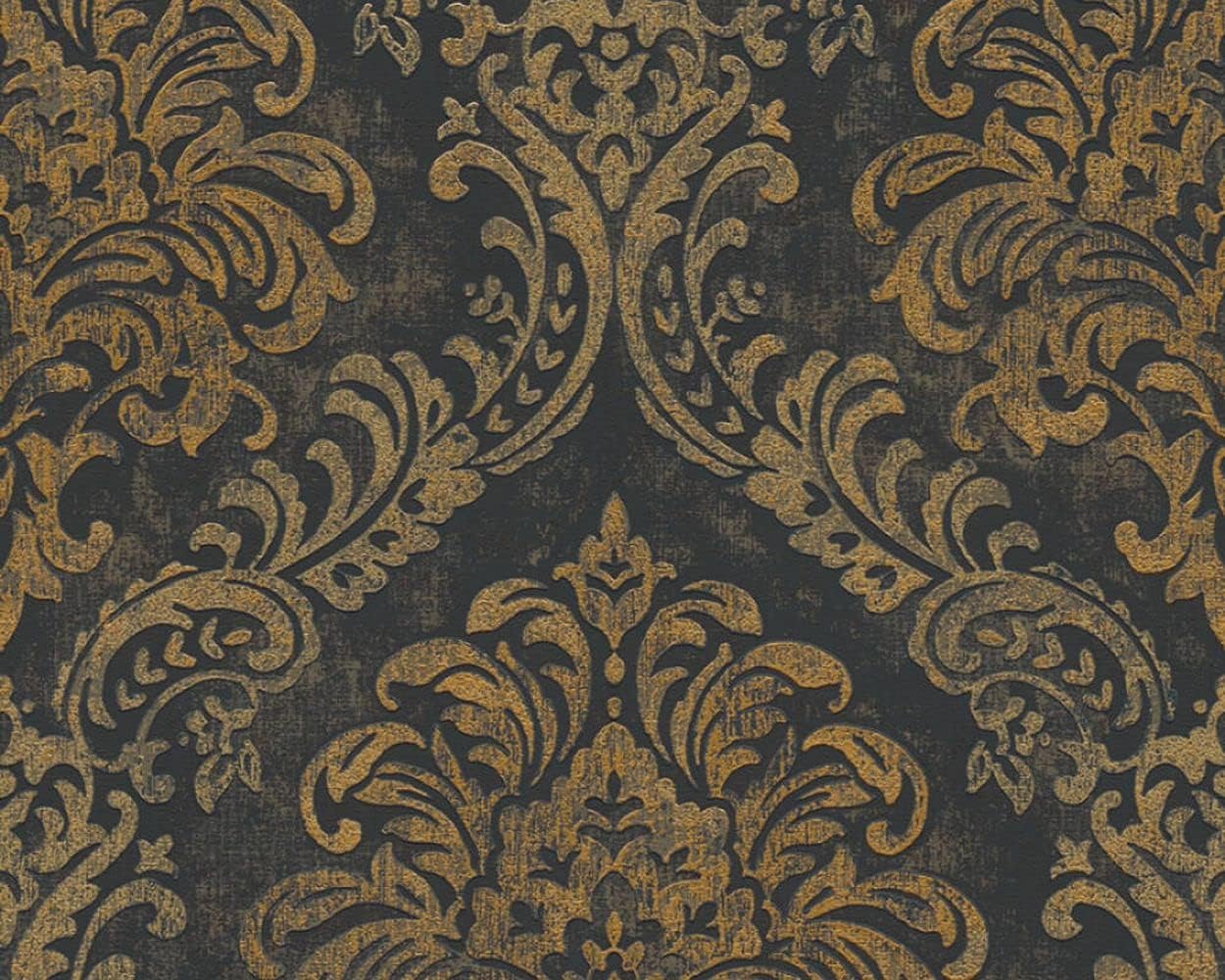CONCORD WALLCOVERINGS  Muestra solo para fines de exhibición – Papel pintado moderno texturizado barroco, clásico, pared de vinilo con acento,
