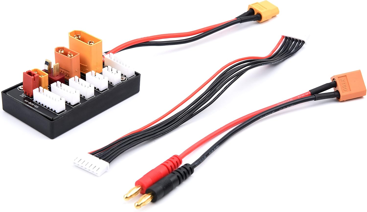 Readytosky XT30 XT60 XT90 JST T Conector Lipo Batería Multi Cargador 2-6S Lipo Batería Junta de carga paralela para Imax B6 B6AC IDST Q6 Lite