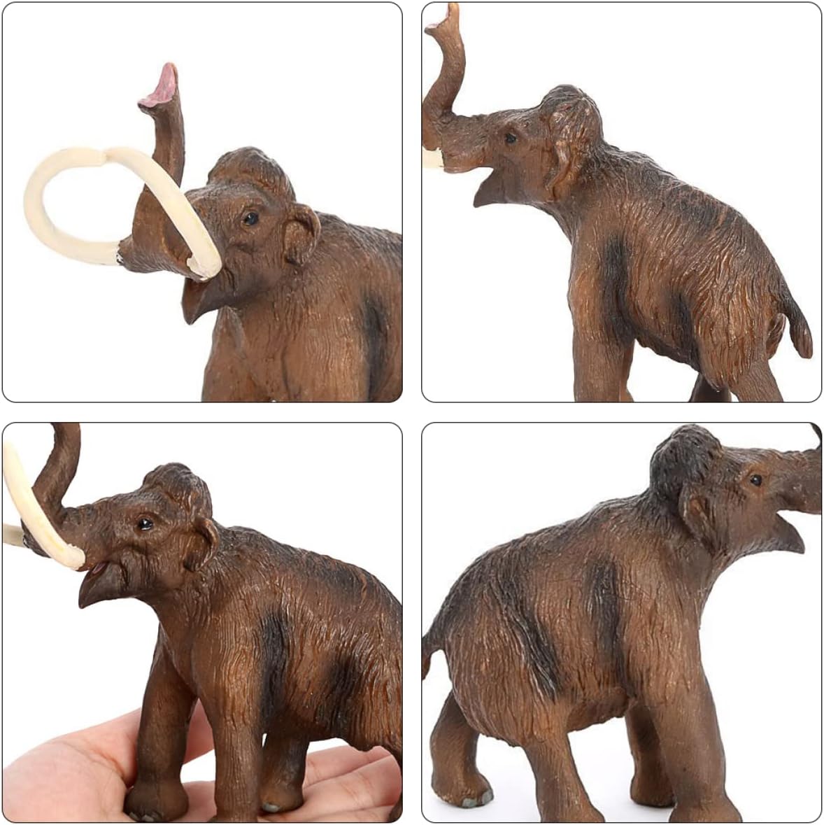 Juguete lanudo para elefantes Figuras Decoración del Hogar Regalo Niño Juguete Escultura de Elefante Wildin Out Suit Case Mini Estatua Animal Micro