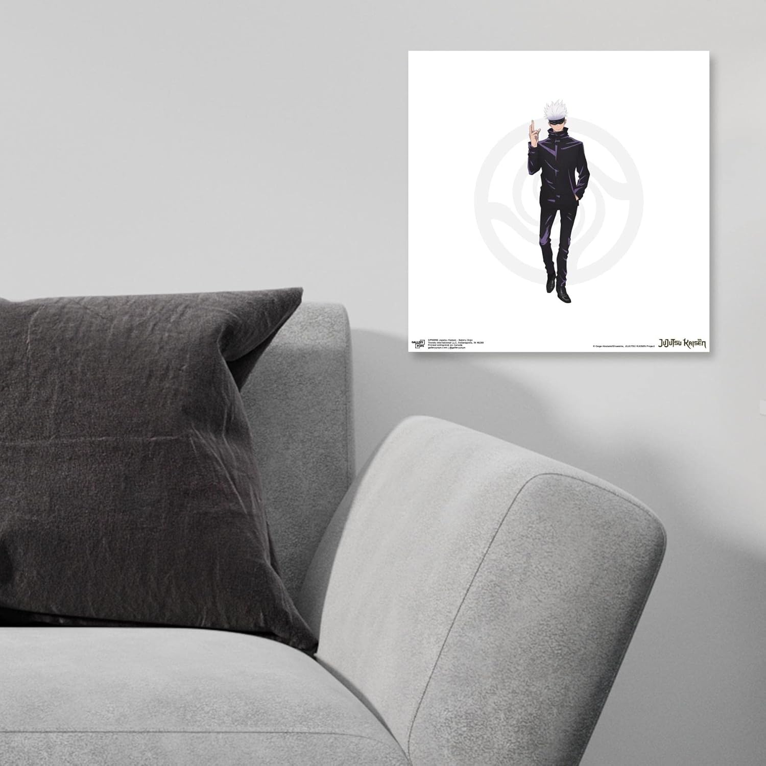 Trends International Gallery Pops Jujutsu Kaisen – Póster de pared de Satoru Gojo, 12 x 12 pulgadas, versión sin marco