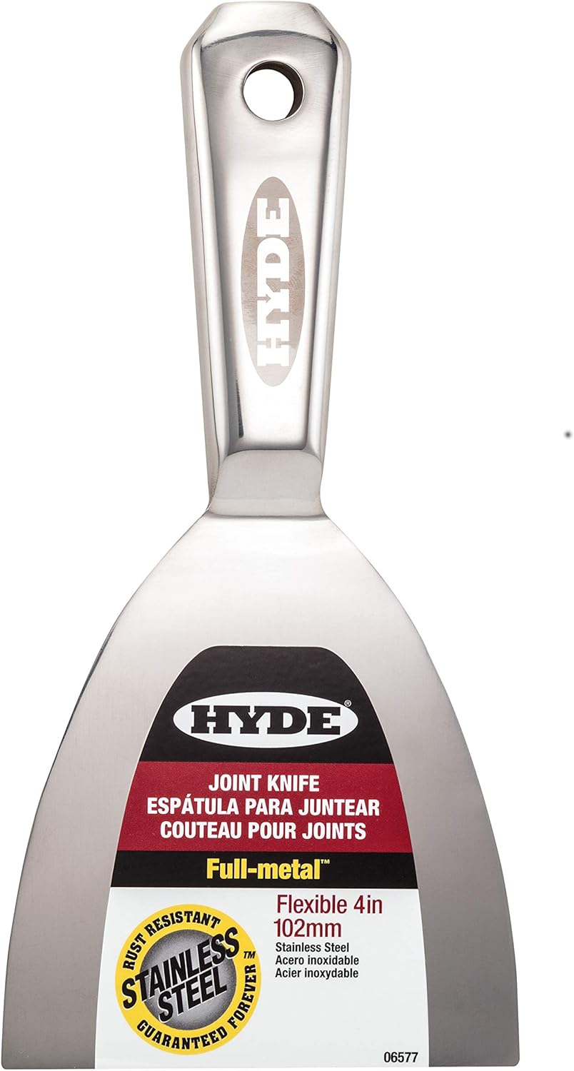Hyde Juego de cuchillos de metal de alta calidad de 4, 6 y 8 pulgadas, grado profesional, ergonómico y resistente a la corrosión, todo acero