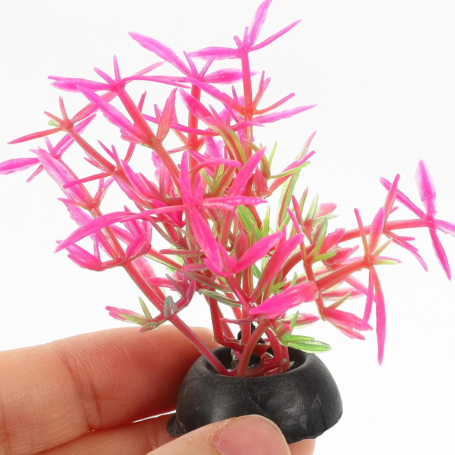 POPETPOP 20pcs acuario paisajismo tanque de juguete grande tanque de peces viva plantas suculentas plantas artificiales acuáticas falsas decoración