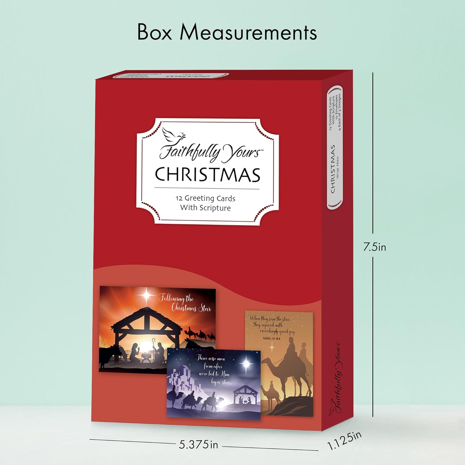 Faithfully Yours Designer Greetings – Tarjetas surtidas navideñas en caja