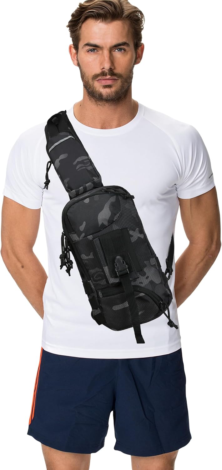 Sling Backpak – Bolsa táctica para pistola, bolsa de hombro, bandolera, mochila para transporte oculto