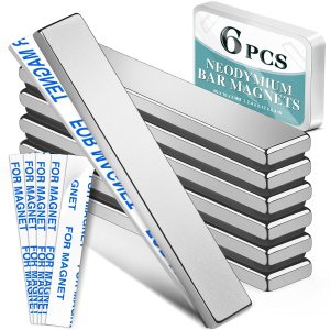Paquete de 6 imanes de neodimio fuertes, potentes imanes de neodimio de tierras raras con adhesivo de doble cara, perfectos para nevera, garaje, Paquete de 6 imanes de neodimio fuertes, potentes imanes de neodimio de tierras raras con adhesivo de doble cara, perfectos para nevera, garaje,