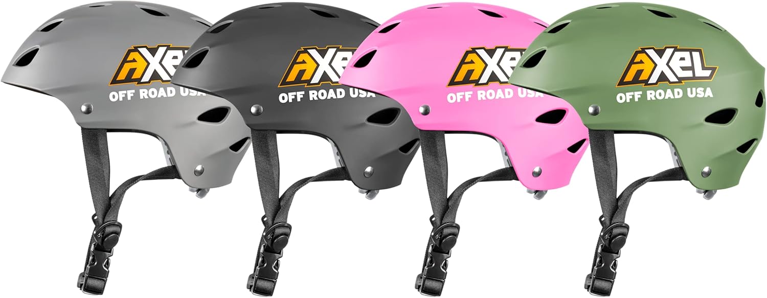 Casco de sendero  Casco súper ligero y ajustable para todoterreno y rastreadores de rocas en un Jeep, UTV, SXS, Buggy (L, gris carbón mate)