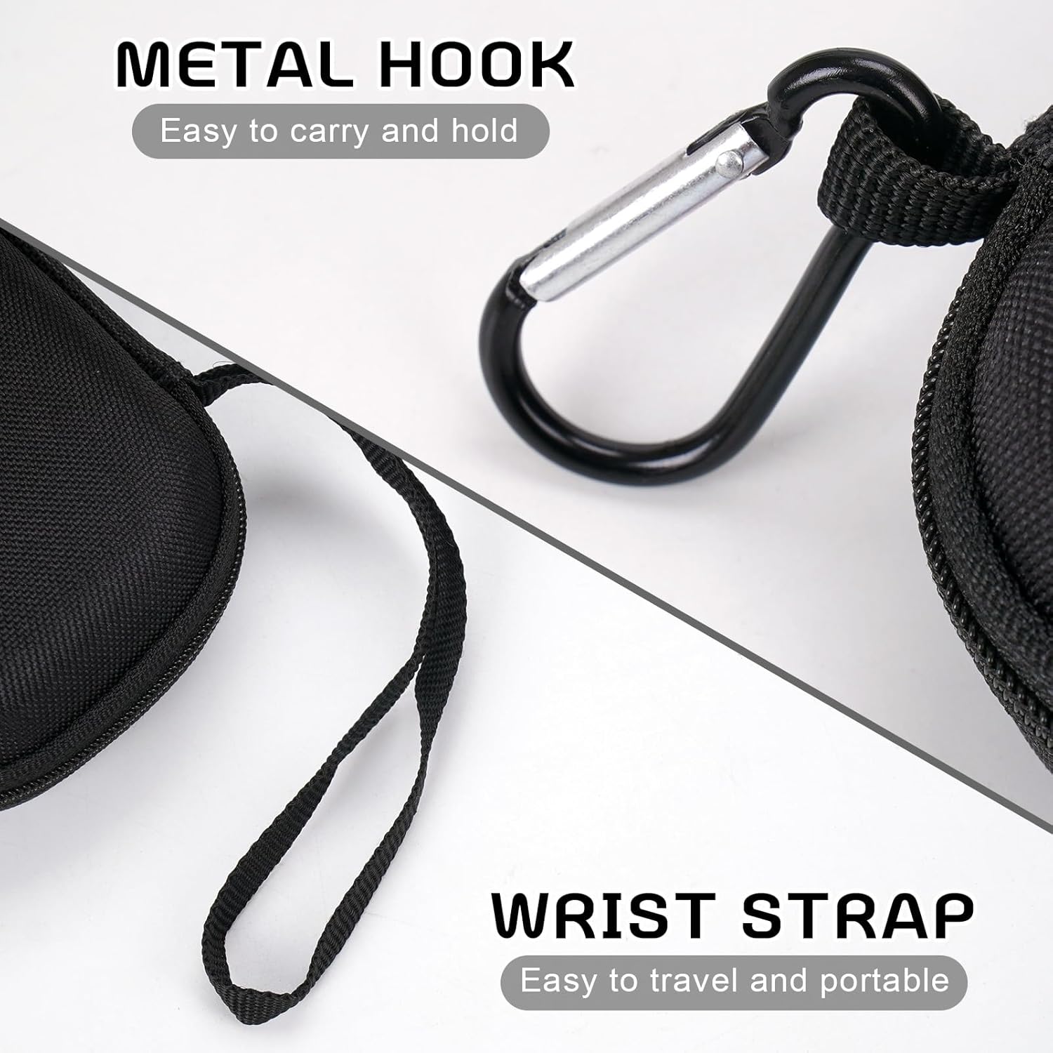 Estuche para inhalador de asma, almacenamiento y viaje, práctico estuche para inhalador para adultos y niños (solo estuche) (negro claro)