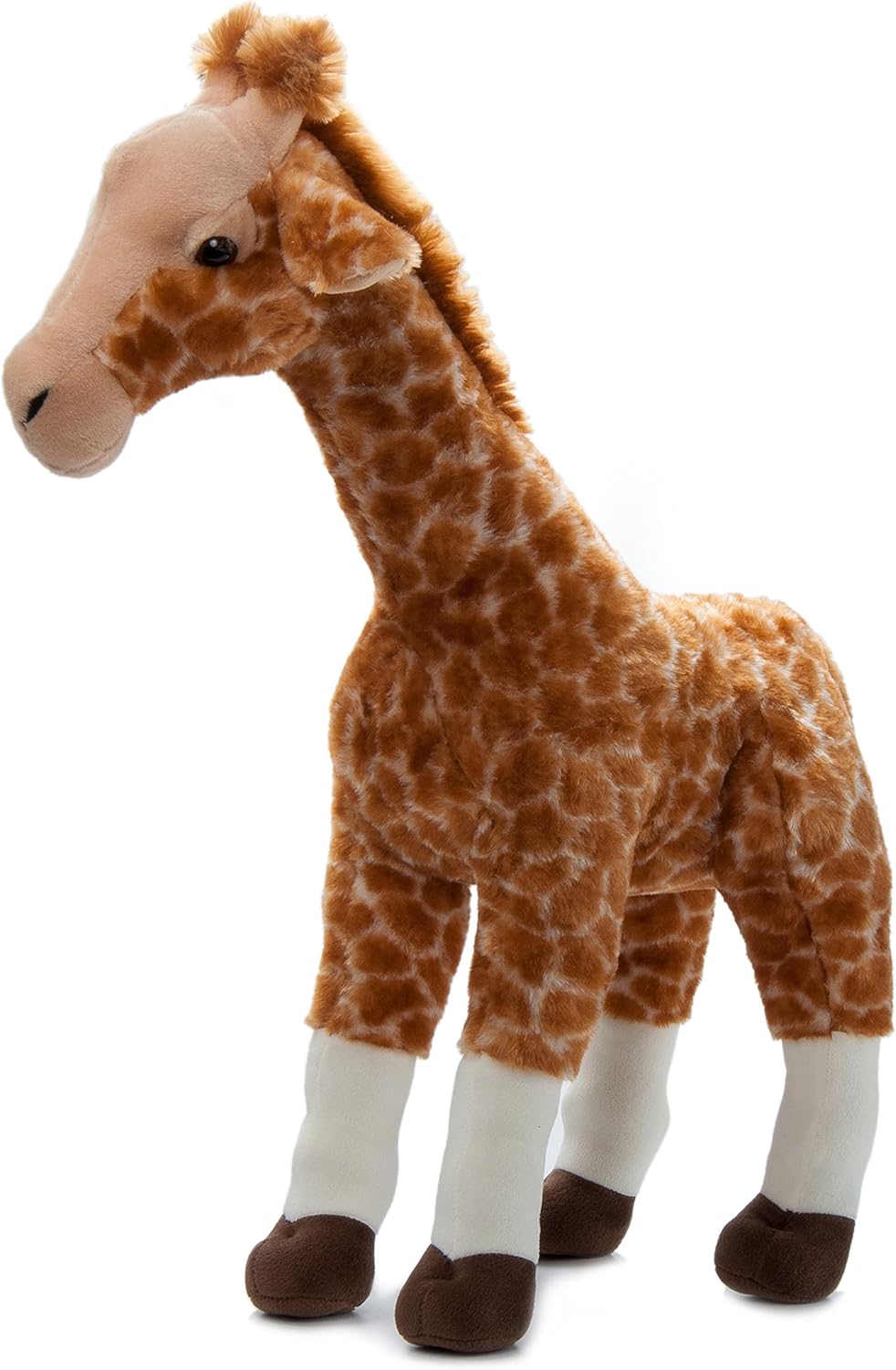 The Petting Zoo Jirafa de peluche de pie, regalos para niños, animales salvajes del zoológico Onez, juguete de peluche de jirafa gigante de pie, 24