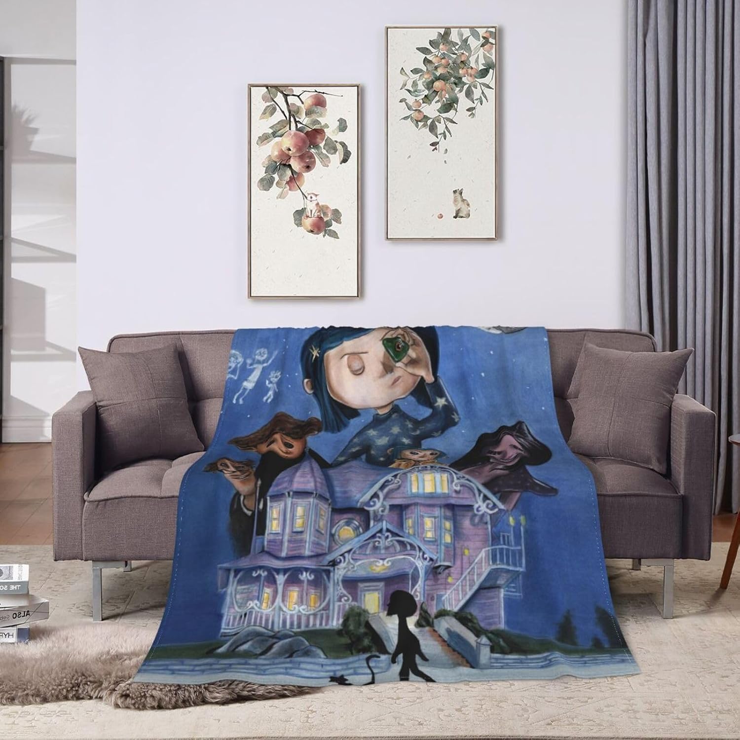 Manta de dibujos animados de anime, manta ultra suave para cama, sofá, sala de estar, dormitorio, automóvil, 60 x 50 pulgadas