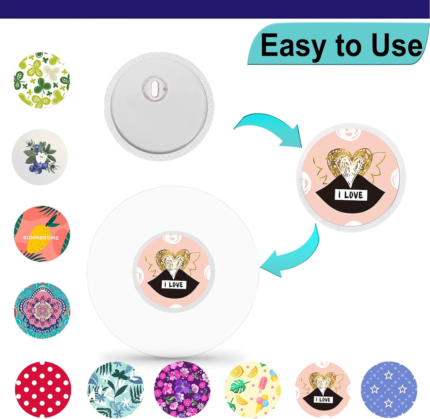 Libre – Juego de 3 cubiertas de sensor y calcomanías de estilo libre para sensor Libre 3, parches adhesivos transparentes hipoalergénicos,
