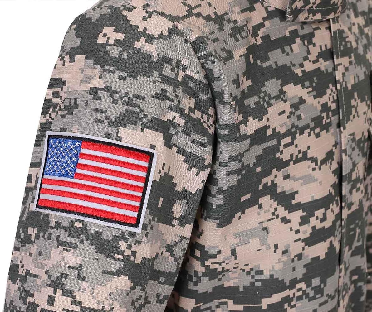 HAPNBCELE Disfraz del ejército para niños, disfraz militar de juego de rol, disfraz de camuflaje para Halloween