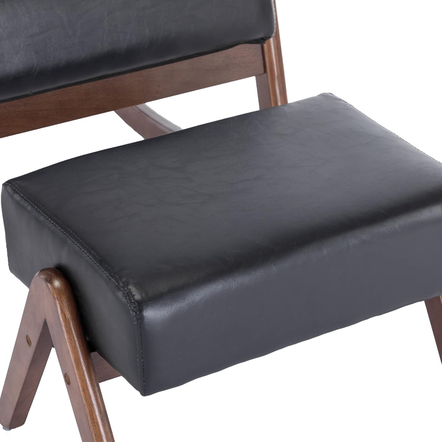 Rpuzonier Mecedora para guardería con otomana, moderna silla mecedora de tela tapizada con cojín acolchado grueso, respaldo alto, silla mecedora