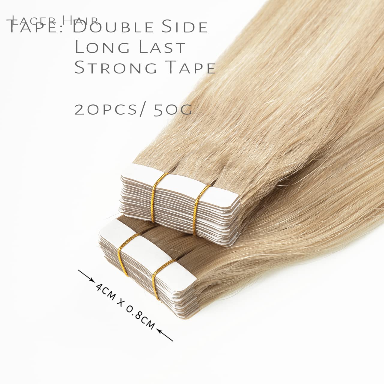 Lacerhair – Extensiones de cabello humano sin costuras de la mejor calidad, con Balayage y color degradado, de cabello humano 100% virgen, con cinta