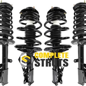 COMPLETESTRUTS – Conjunto completo de puntal delantero y trasero con resortes helicoidales de repuesto para Toyota Avalon V6 1997-2003 – Juego de 4 COMPLETESTRUTS – Conjunto completo de puntal delantero y trasero con resortes helicoidales de repuesto para Toyota Avalon V6 1997-2003 – Juego de 4