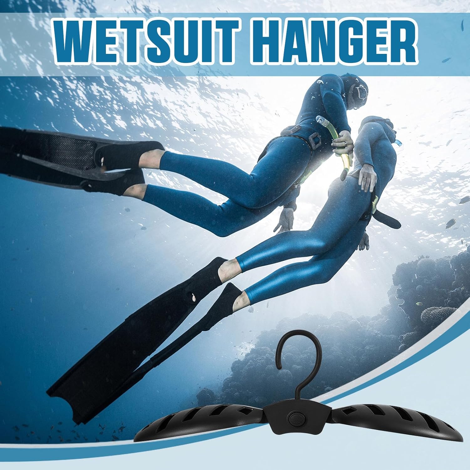 Foldable Wetsuit Hanger Fast Dry Surfing Suit Hangers Folding Vented Hanger for Men Women Suit Diving Accessories