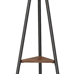 VASAGLE Perchero Independiente, Perchero Perchero, Hall Tree con 2 Estantes, para Ropa, Sombrero, Bolsa, Estilo Industrial, Marrón Avellana y Negro VASAGLE Perchero Independiente, Perchero Perchero, Hall Tree con 2 Estantes, para Ropa, Sombrero, Bolsa, Estilo Industrial, Marrón Avellana y Negro