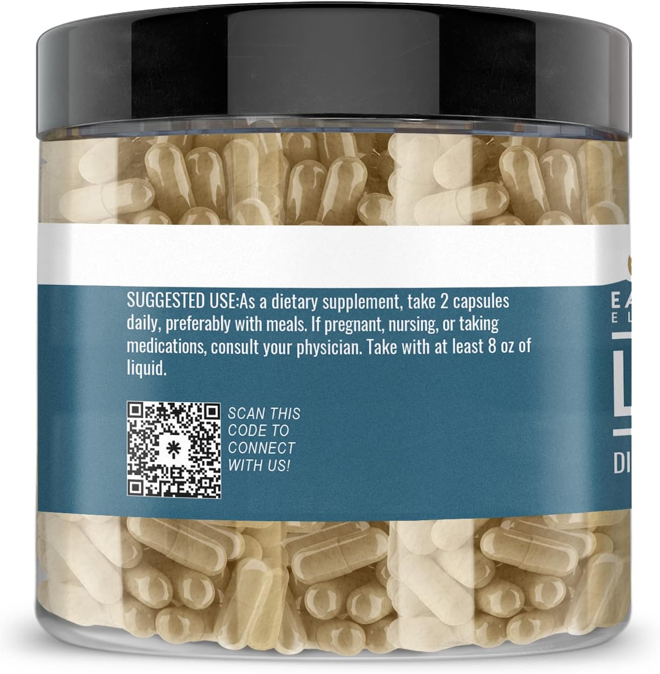 Earthborn Elements Lion’s Mane 200 cápsulas, puras y sin diluir, sin aditivos