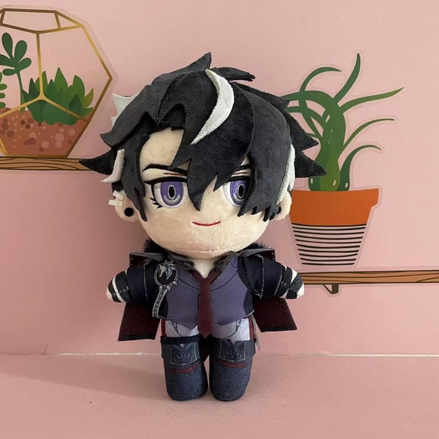 CALEMBOU Figura de peluche de anime, muñeca de peluche suave de 8 pulgadas, Lyney Freminet Furina Wriothesley Neuvillette para fanáticos de Genshin