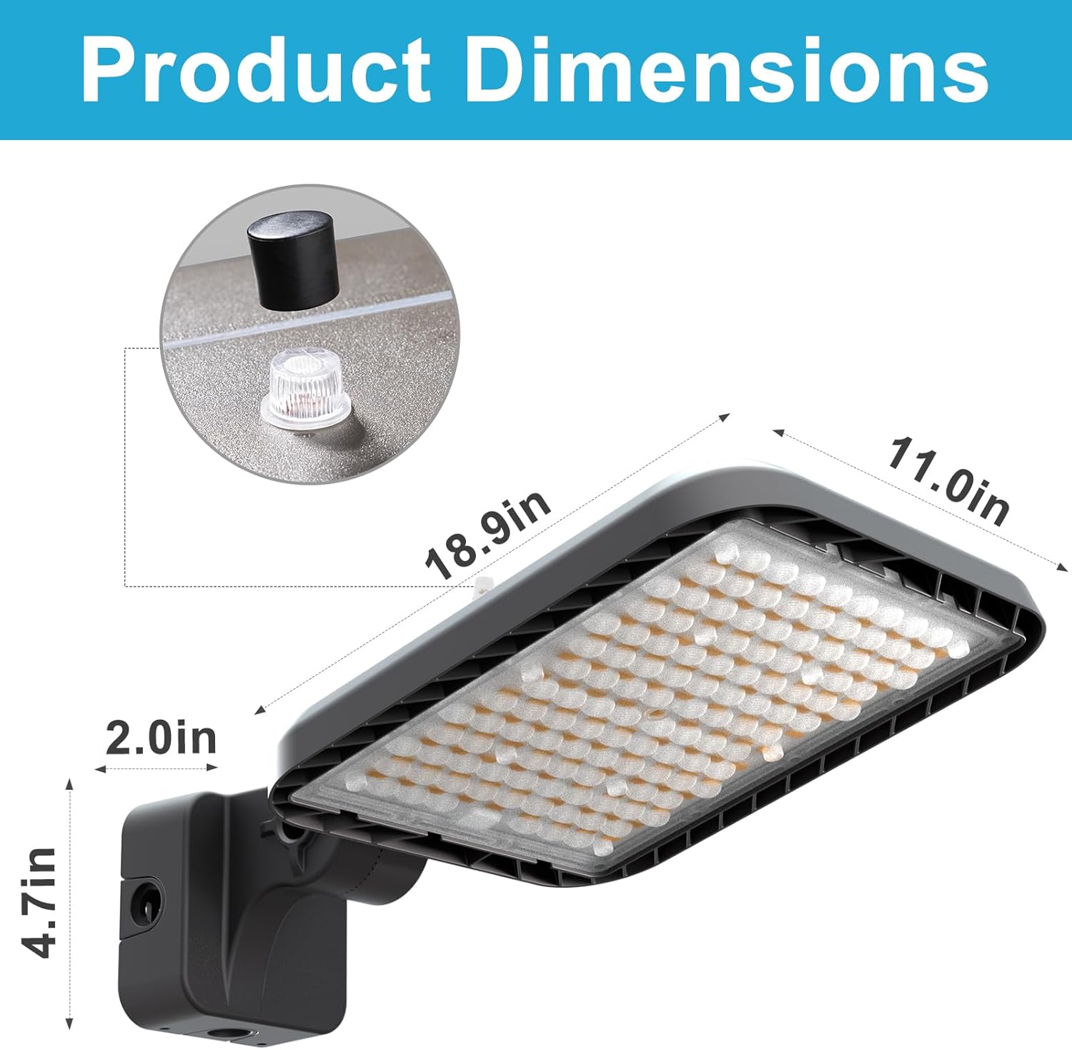 Lightdot Paquete de 4 luces LED de pared de 200 W, 28000 lúmenes equivalente a 800 W MHHPS Luz de inundación para exteriores de 5000 K