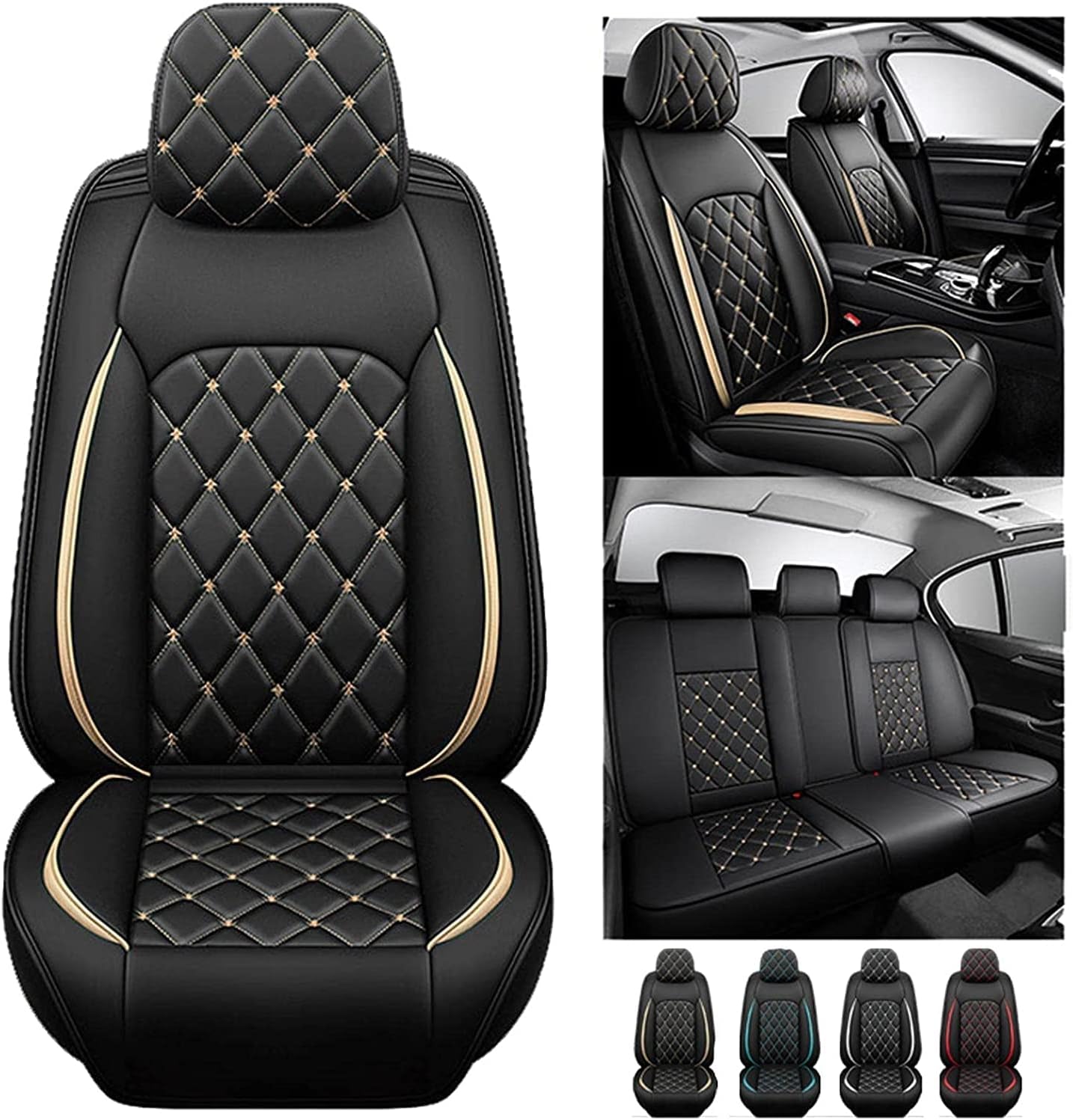 Funda de asiento de coche de 5 asientos, para Volvo V60 V50 S60 S80 S40 Xc40 Xc60 Xc70 Xc90 V40 V70 V90 S60L S90 SsangYong Korando Actyon R Exton,