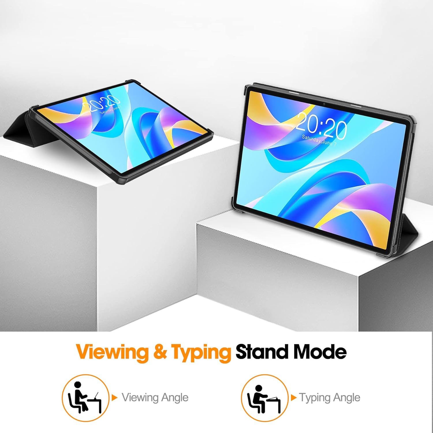 Funda para tablet TECLAST M40 Plus 2022P30S de 10.1 pulgadas, funda plegable de piel sintética ultrafina para Teclast M40 Plus, P40HD, P30S, lanzada