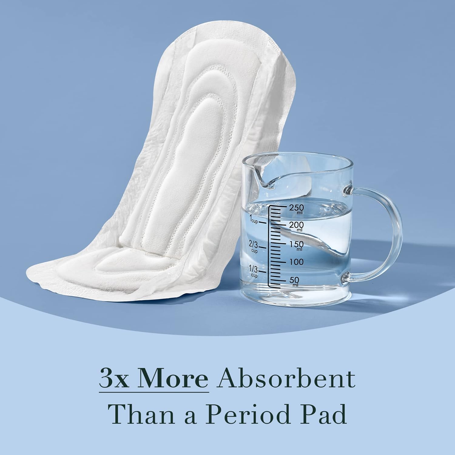 Rael Almohadillas de incontinencia para mujer, funda de algodón orgánico, esencial posparto, absorción pesada, control de fugas de vejiga, núcleo de