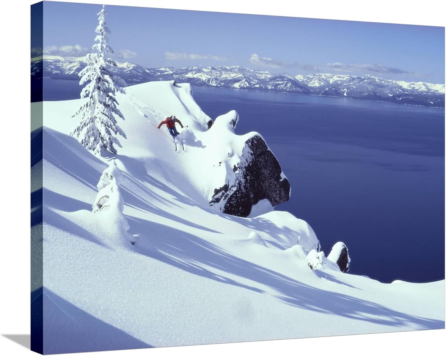Lienzo decorativo para pared, diseño de lago Tahoe, California, Estados Unidos, decoración escénica, 32 x 24 pulgadas