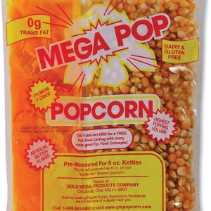 Gold Medal 2611432 Gold Medal Mega Pop – Mantequilla de palomitas de maíz, 8 onzas, 36caja (2836) Gold Medal 2611432 Gold Medal Mega Pop – Mantequilla de palomitas de maíz, 8 onzas, 36caja (2836)