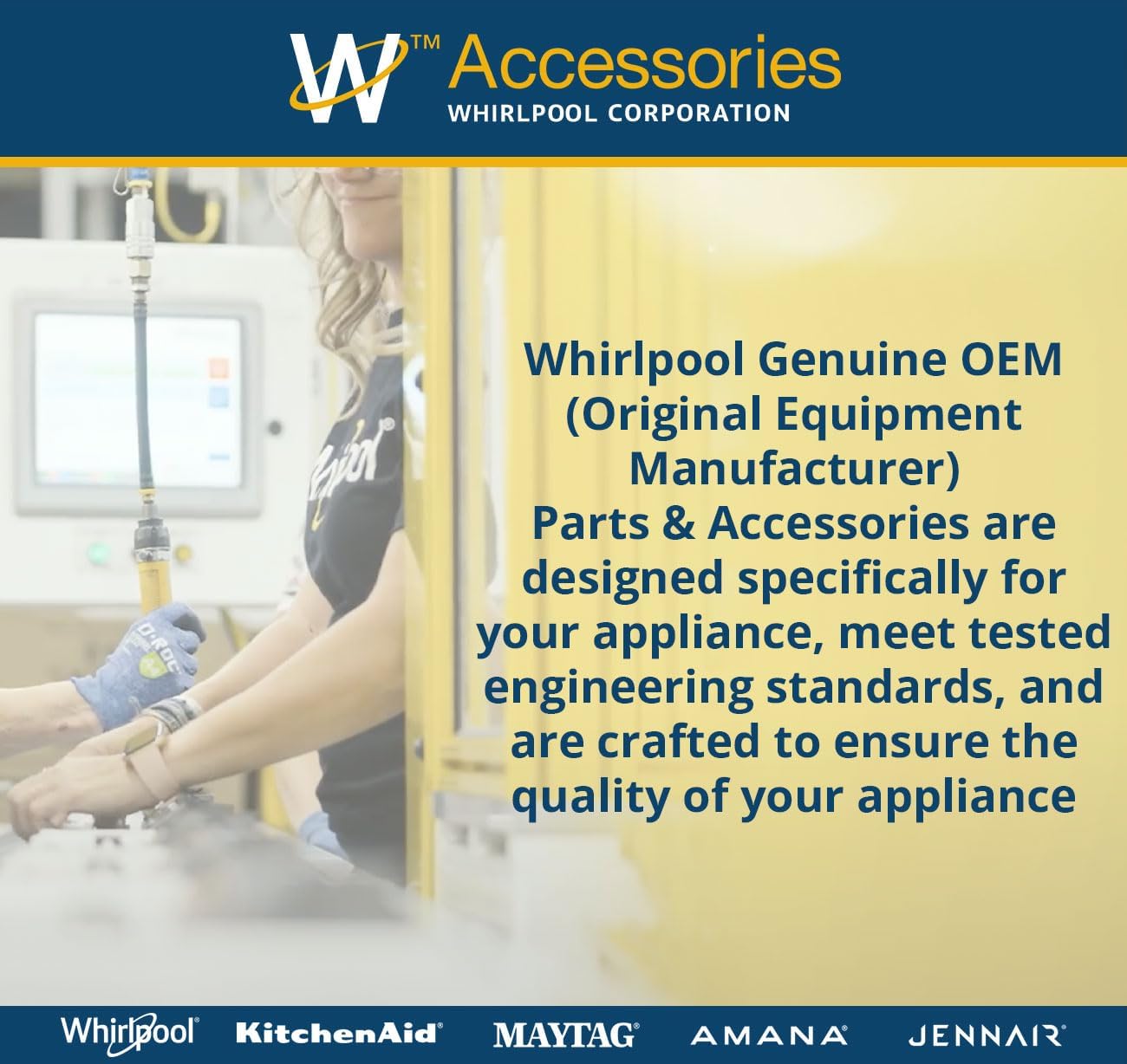 Whirlpool 30-48KITRC Kit de conectores originales OEM para gamas de gas  Reemplaza 1200186, 18001065, 30-48KITR, 30-48KITRA, AH1485650, EA1485650,