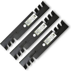 Terre Products, paquete de 3 cuchillas comerciales para cortacésped, cubierta de 48 pulgadas, compatible con John Deere LA130, LA140, LA145, LA155, Terre Products, paquete de 3 cuchillas comerciales para cortacésped, cubierta de 48 pulgadas, compatible con John Deere LA130, LA140, LA145, LA155,