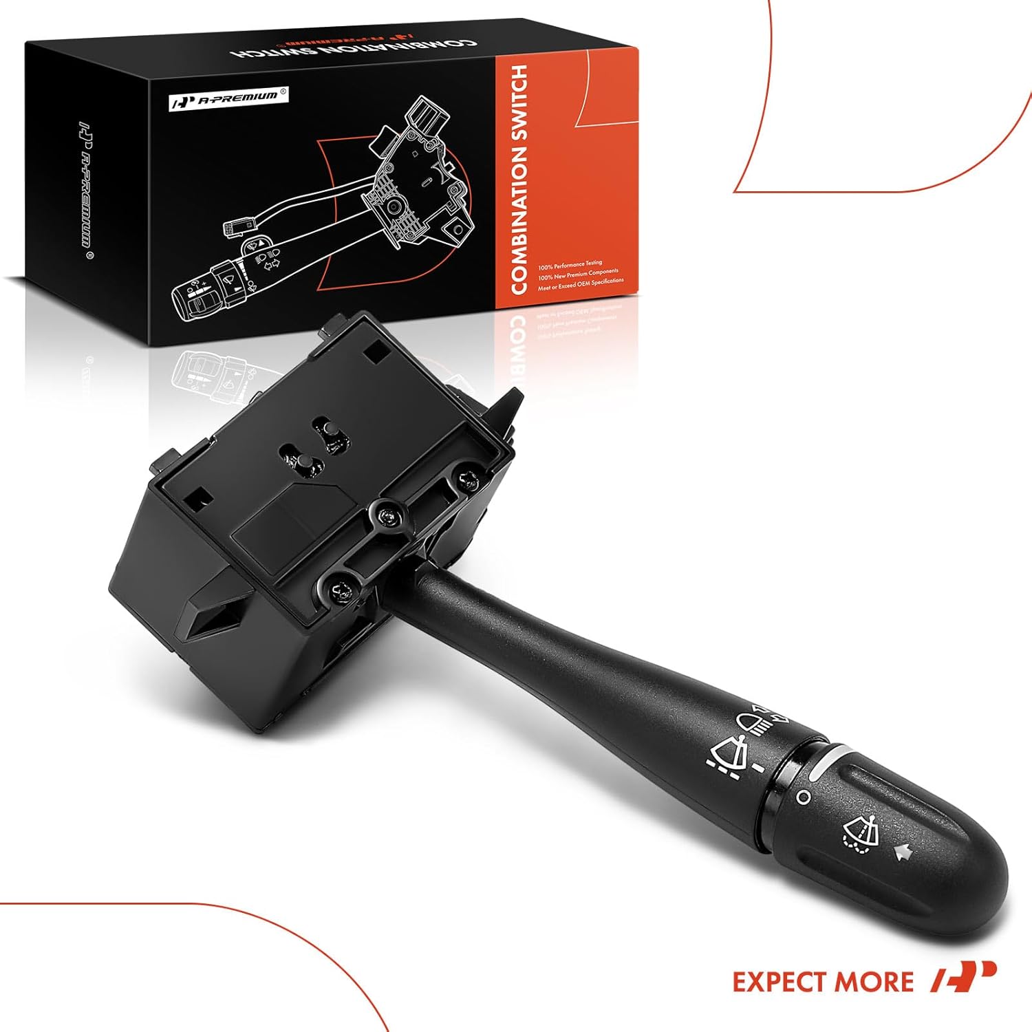 A-Premium Interruptor de señal de giro, luz de estacionamiento para faros delanteros, palanca multifunción compatible con Chrysler Town & Country