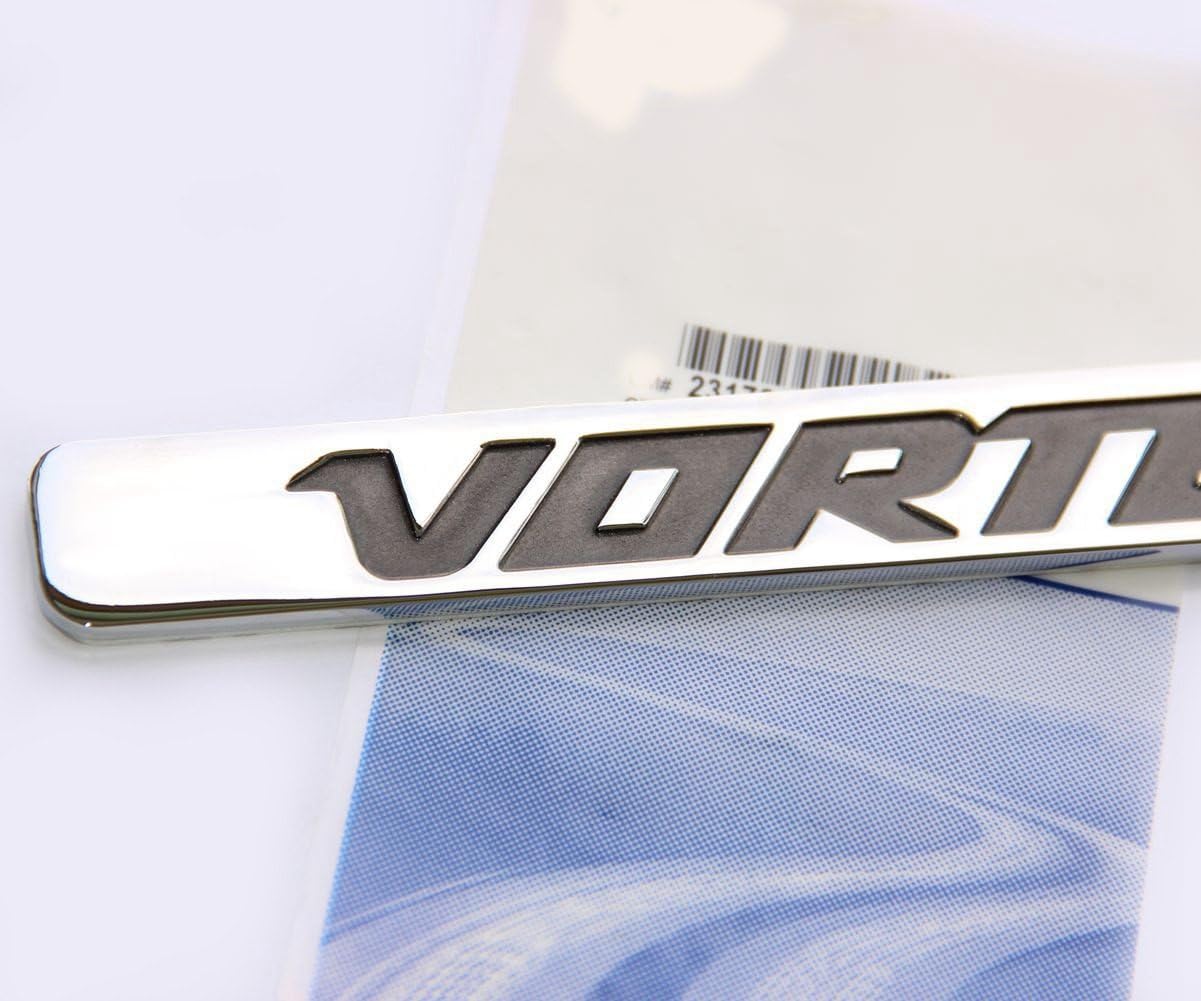 2 emblemas OEM Vortec para Silverado GM Truck 6.0 Litro 1500 2500Hd Insignia cromada