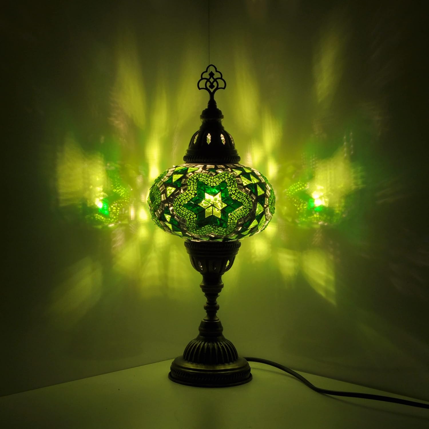 10 Variation Mosland Home Turkish Lamp Mosaic Table Lamps  Turkish Moroccan Lamp with Bronze Base  Handmade Tiffany Night Lamp  Mosaic Glass Bedside