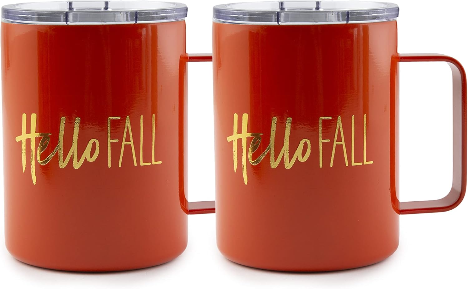 Cambridge Silversmiths Hello Fall – Juego de 2 tazas de café aisladas de 16 onzas, 0