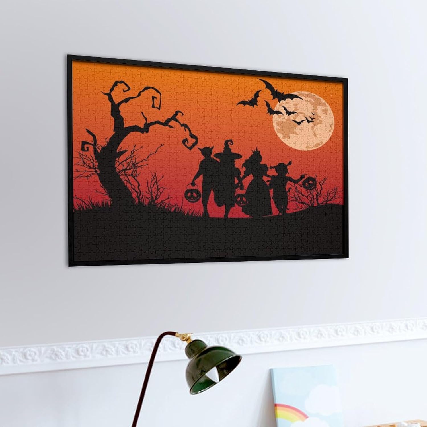 Rompecabezas para adultos de 1000 piezas, rompecabezas de Halloween, divertido rompecabezas familiar desafiante, juego de rompecabezas