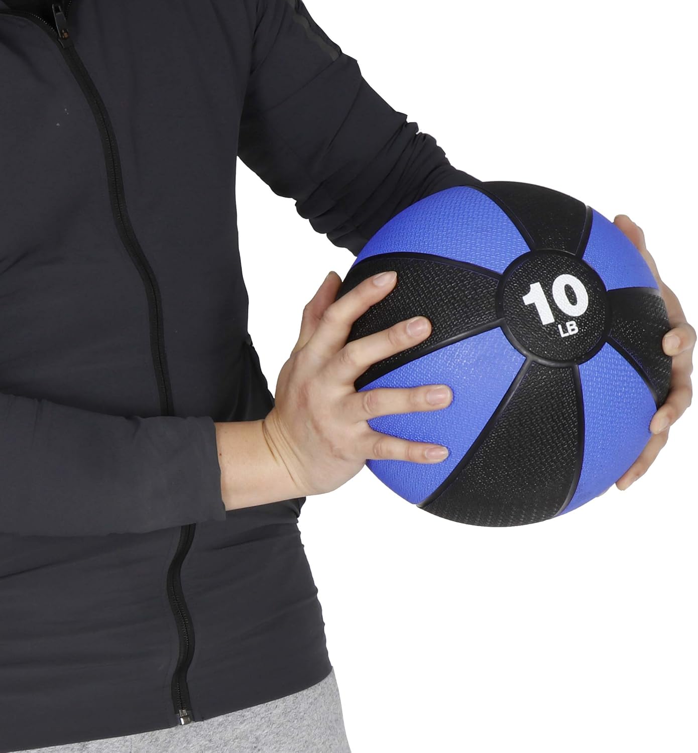 ZENY Heavy Duty Medicine Ball, Weighted Exercise Ball with Textured Grip Fitness Core Strength Training Rubber Ball, Home Gym Equipment